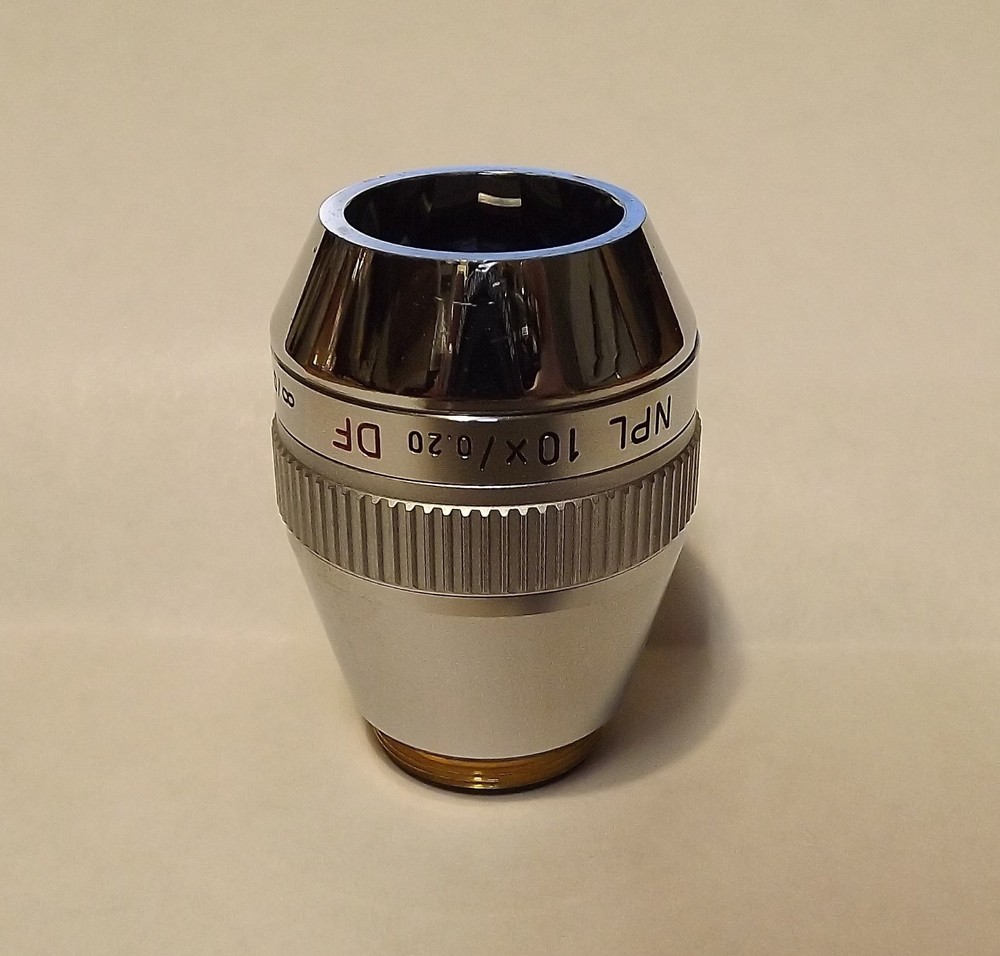 Leitz NPL 10X/0.20 DF Microscope Objective Lens Dark Field Infinity Corrected