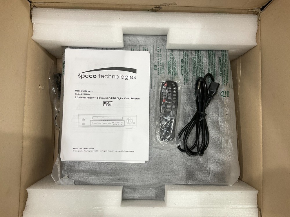 Speco Technologies DVR 10 channels 2TB DVR82HD2TB ✅❤️️✅❤️️ Open Box!