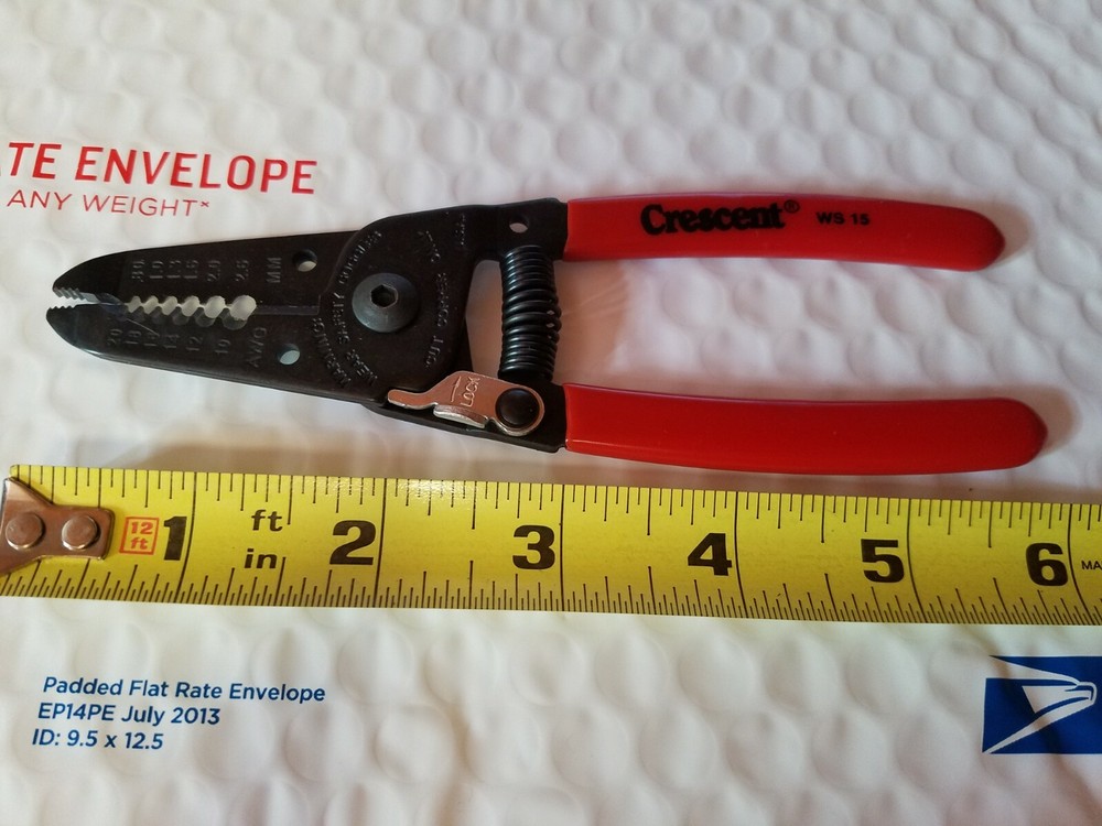 NEW Crescent WS15 6" Self-Opening Wire Strippers/Cutters