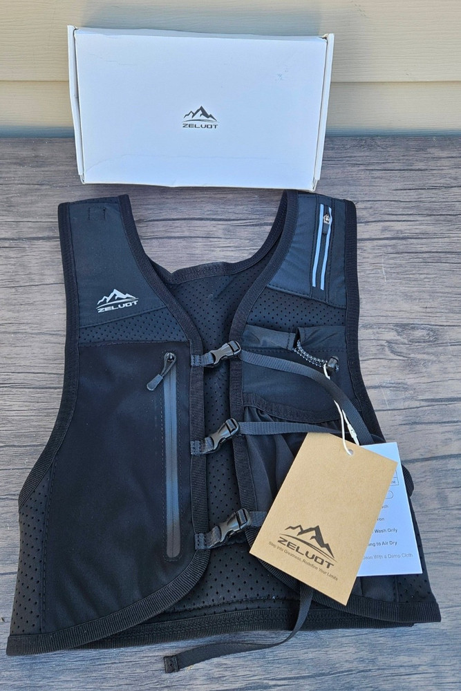 Zelvot Hydration Adjustable Hiking Running Vest No Flask R61