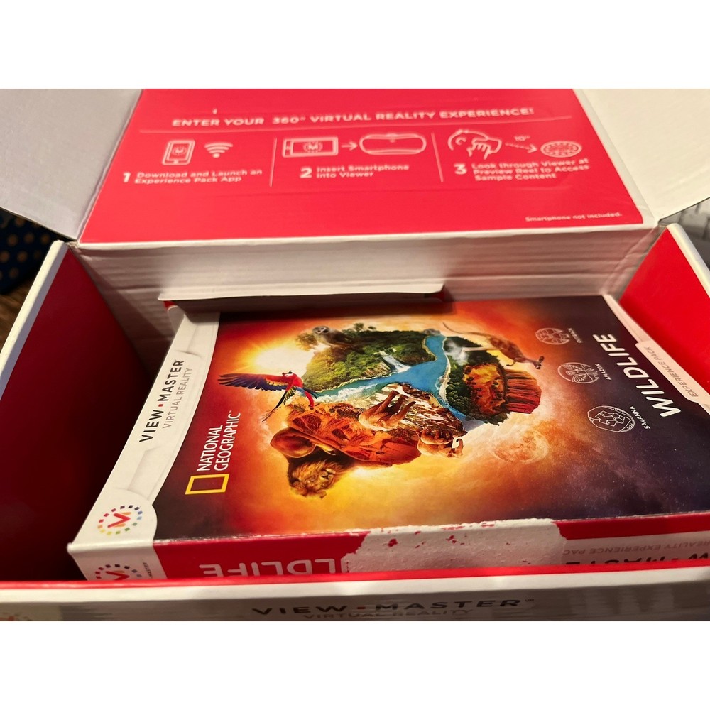 View Master Virtual Reality Starter Pack VR Headset Viewer Wildlife Experience