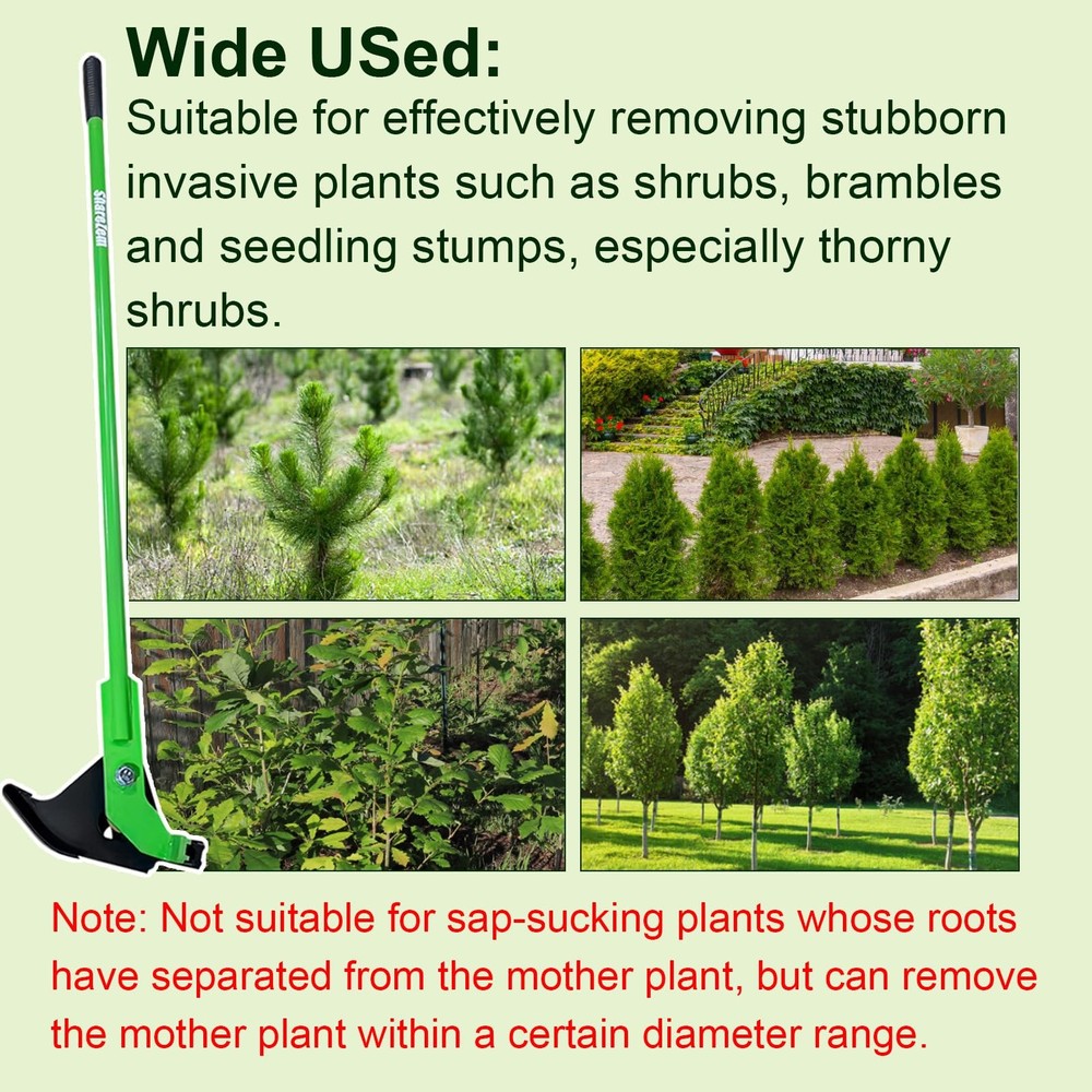 Medium Sapling Puller, Heavy-Duty High-Leverage Tree Puller Tool Fully Uproot...