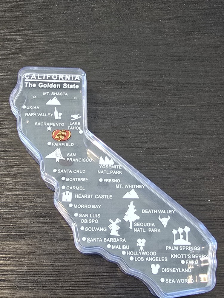 Jelly Belly California candy dish