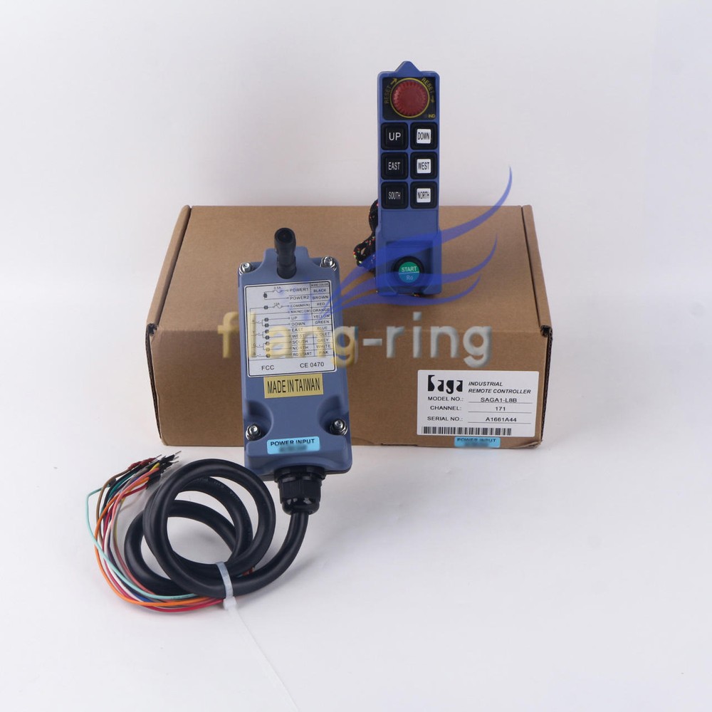 SAGA1-L8B 1 Receiver+1 Transmitter Crane Wireless Remote Controller36V 220V 380V