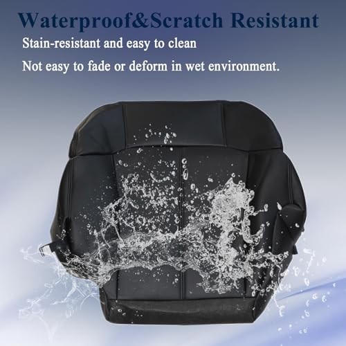 Front Driver Side Bottom Replacement Seat Cover Compatible with Chevy