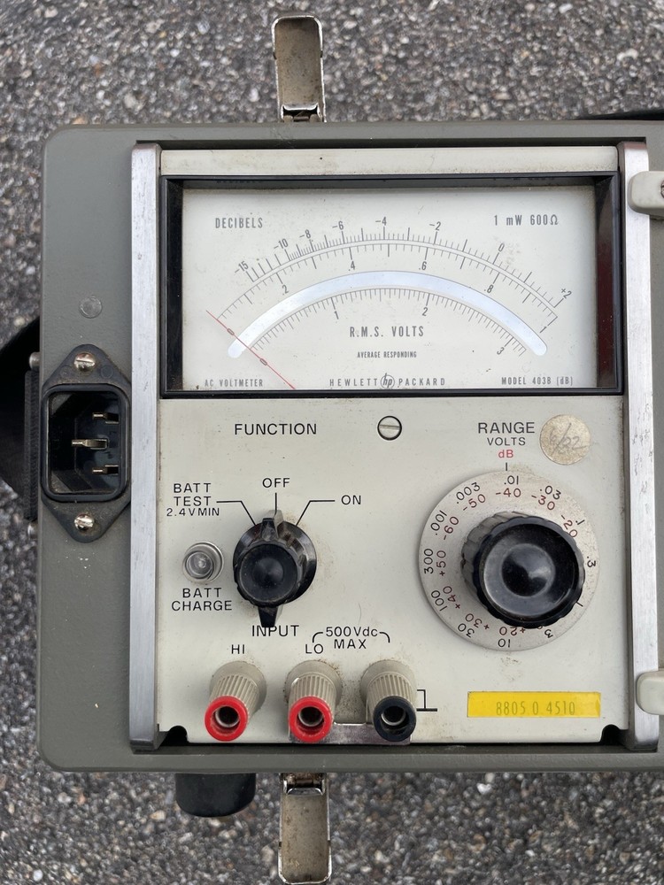 Vintage Hewlett Packard Voltmeter Tested