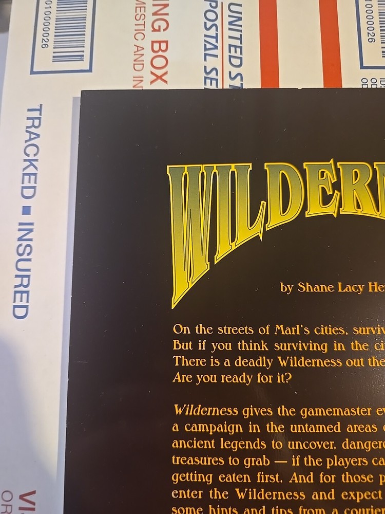 Bloodshadows - Wilderness, MasterBook system, West End Games, Never Used