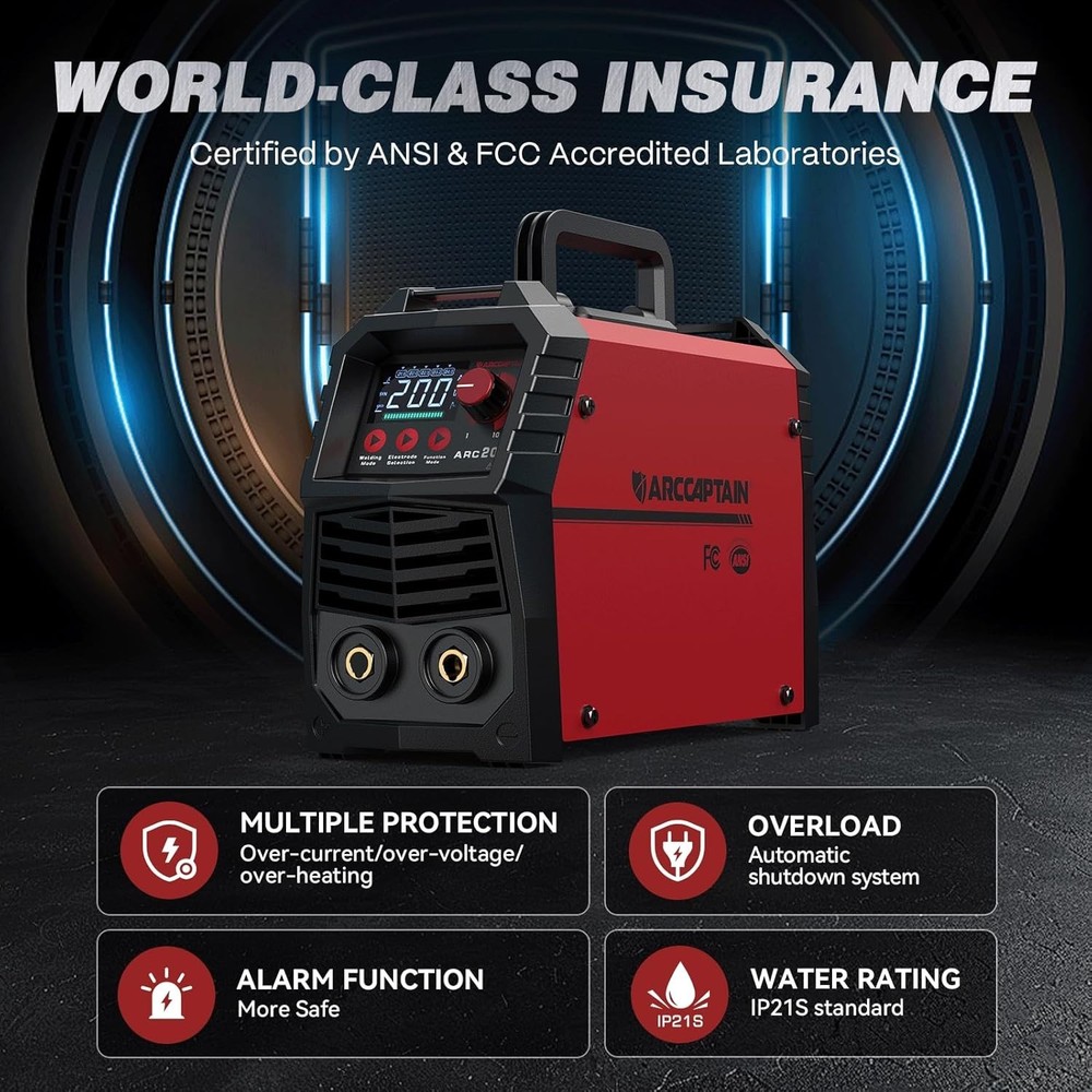 200A Stick Welder w/ Large LED Display