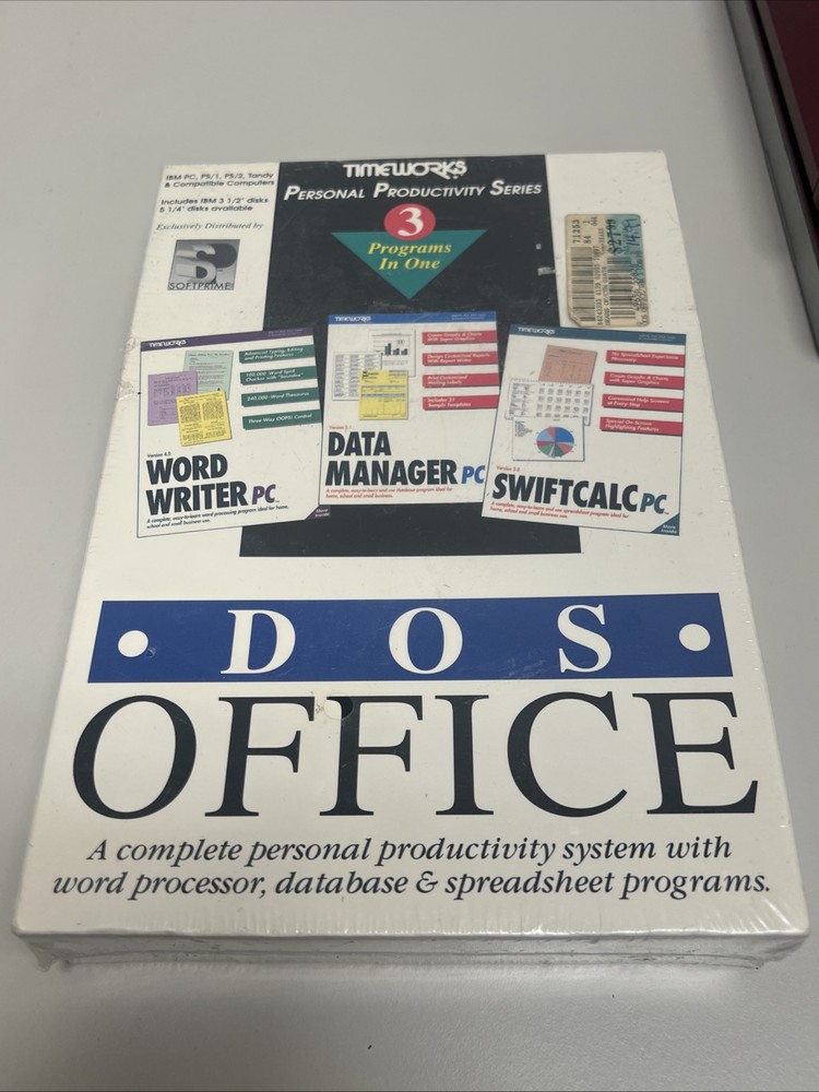 DOS Office 5.0 IBM 3.5 Diskettes IBM 1993