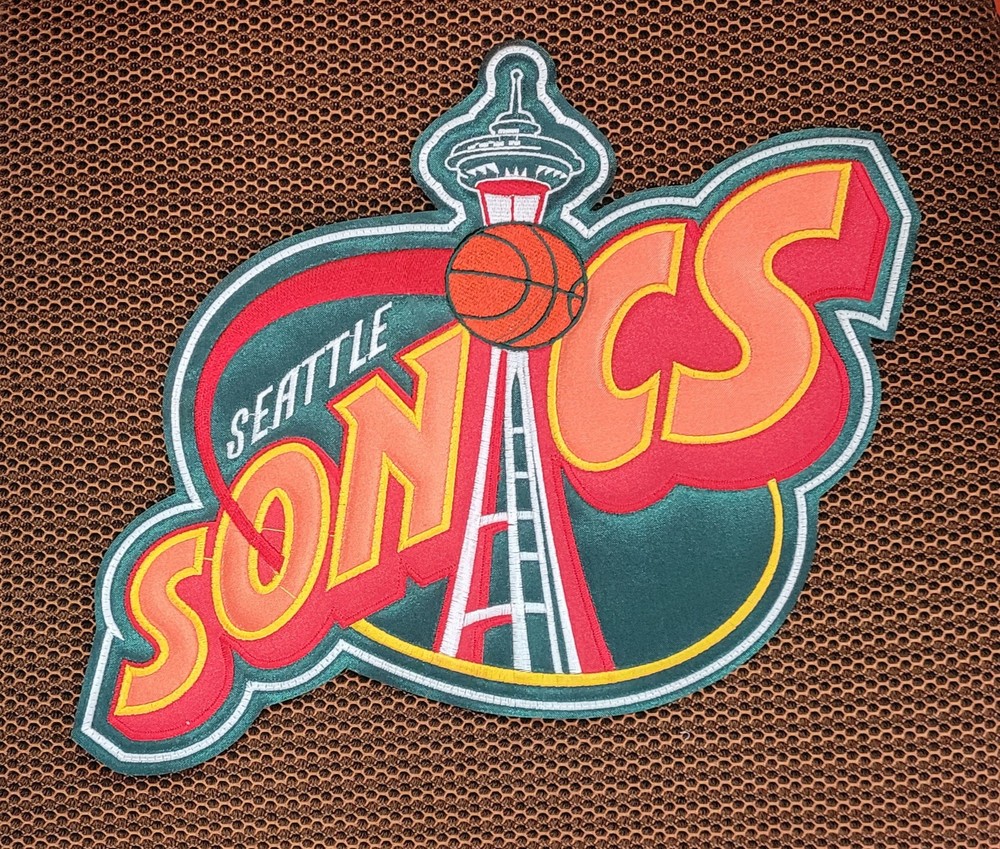 Seattle Supersonics Huge High Quality Embroidered Patch 11.6"x9"