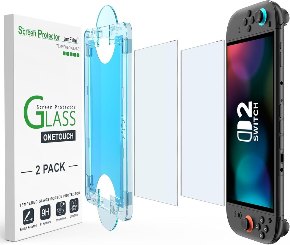 Auto-Alignment OneTouch for Nintendo Switch 2 Matte Finish Screen Protector 2025