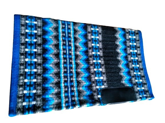 Mayatex San Juan NZ Wool Saddle Blanket Neavy Blue