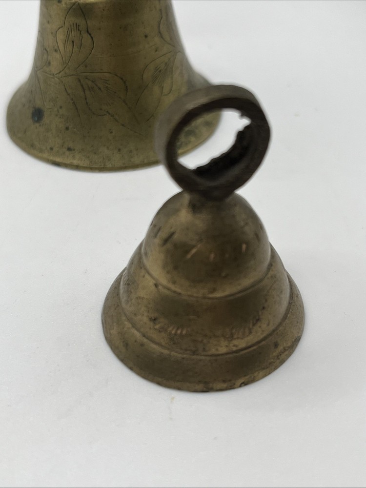3 Brass Bells Sparrow, 4” Handle & 2” Bell
