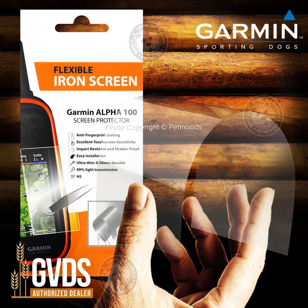 Garmin Alpha 100 Handheld Flexible Iron Screen Protector GVDS