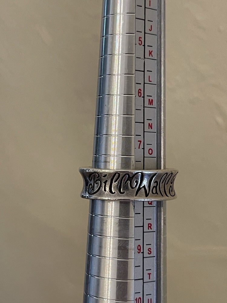 Bill Wall Denim Sterling Silver Ring US Size 8