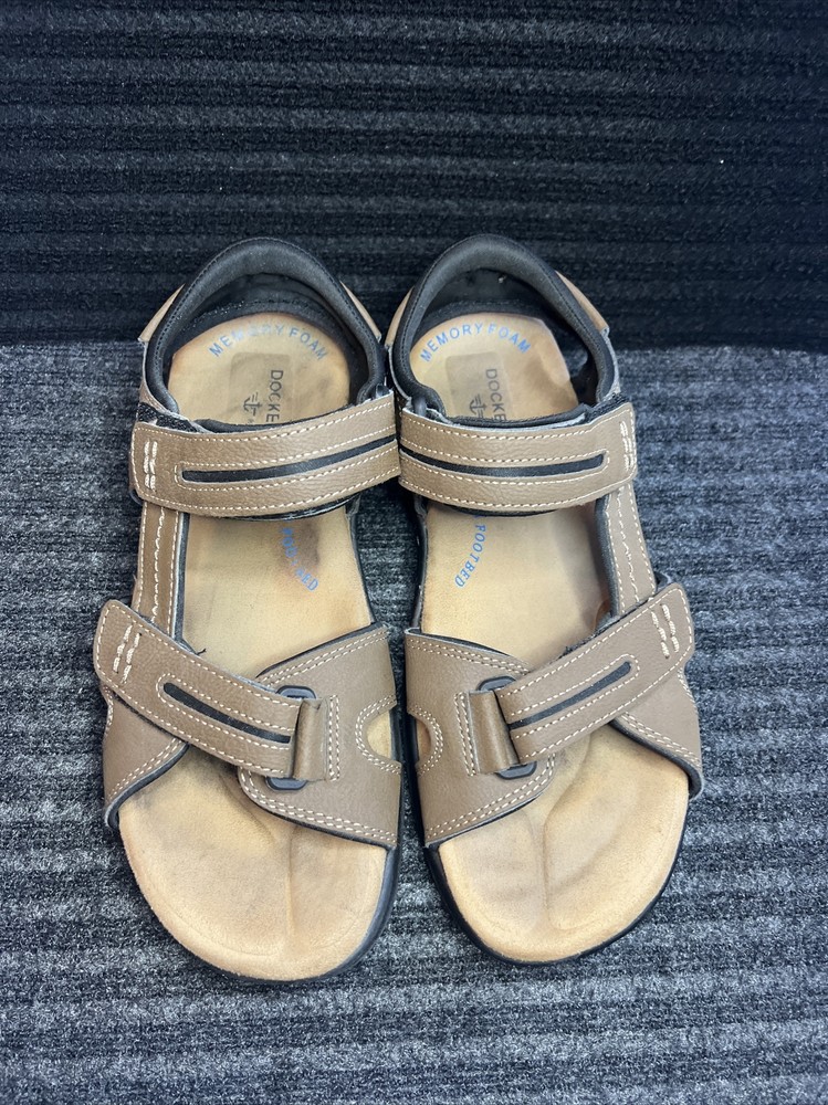 Dockers Brown Adjustable Sandals Men Size 9 M