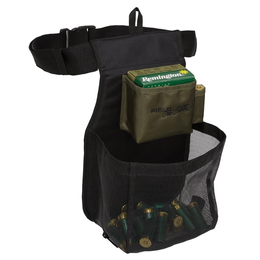 Large Capacity Trap Shooting Pouch Ammo Bag Holder Black Green Polyester