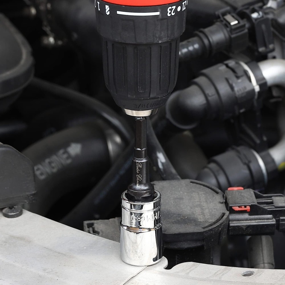 Durable Chrome Vanadium 4-Piece Impact Socket Adapter Set with Magnetic Holder