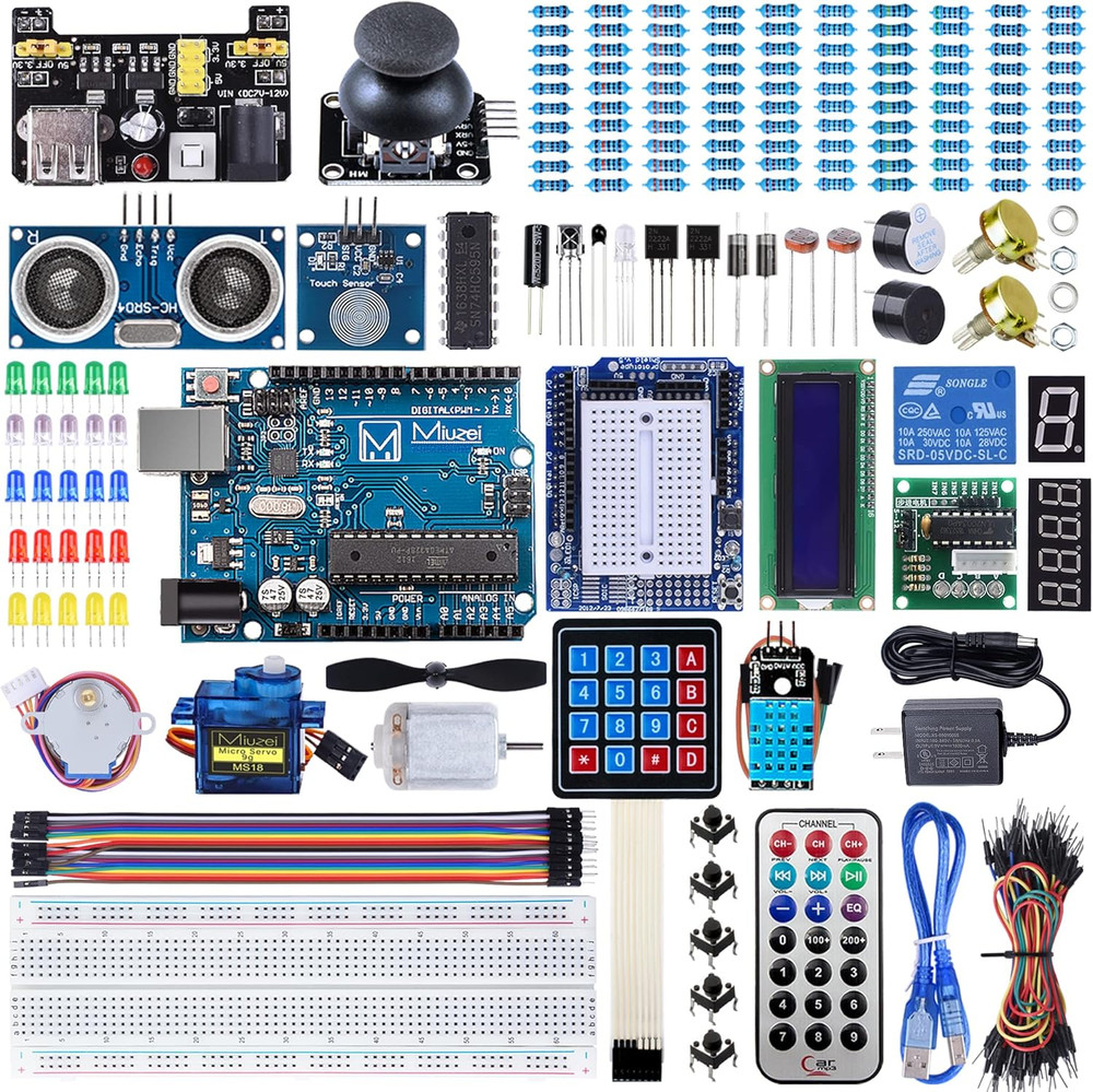 Starter Kit Compatible with Arduino Projects with Microcontroller LCD1602...