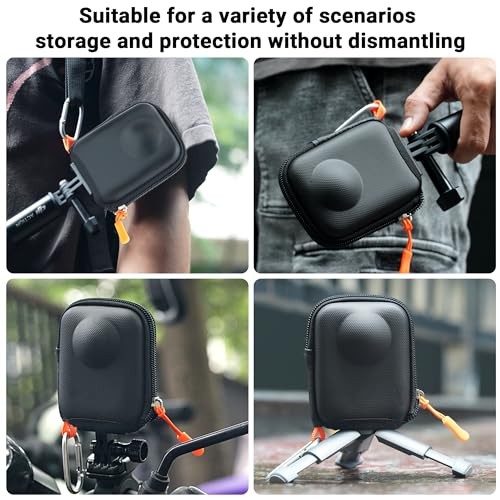 Osmo 360 Case for DJI Osmo 360 Accessories, with Screen Protector(2set), Hard