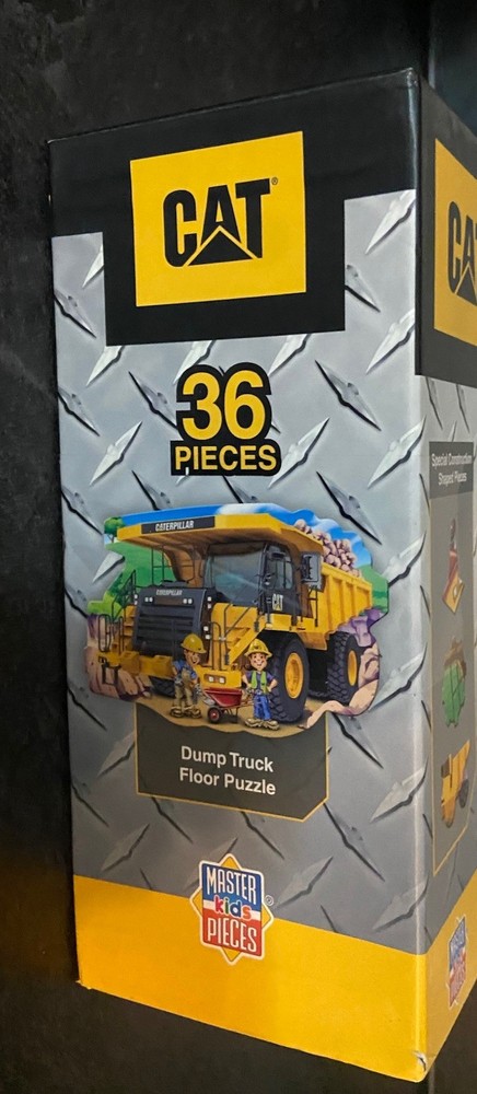 MasterPieces Dump Truck Caterpillar Construction 36 Pc Floor Puzzle Complete