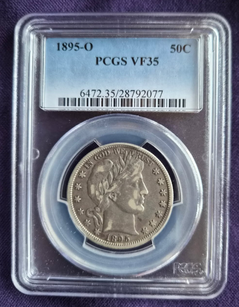 1895-O Barber Half Dollar PCGS VF-35