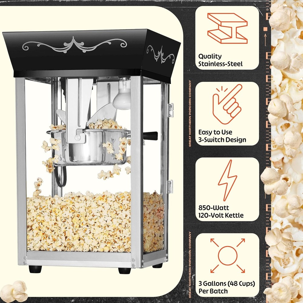 Matinee 8oz Popcorn Machine Stainless
