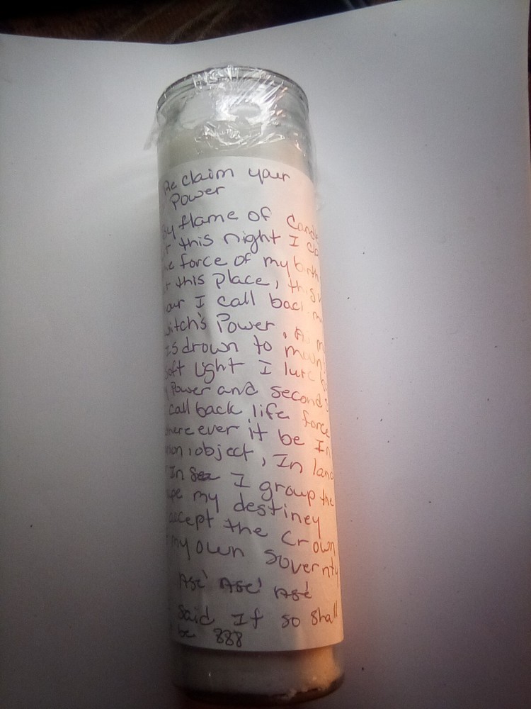 Reclaim Your Power Candle Hoodoo