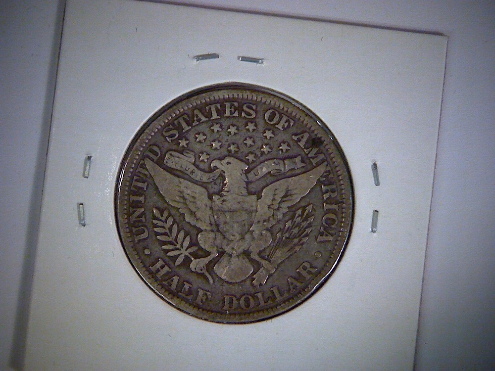 1899-P BARBER HEAD SILVER HALF DOLLAR, .36169 SILVER