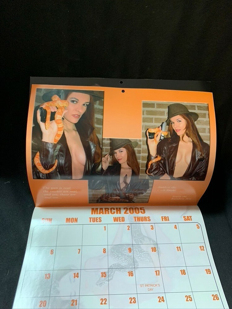 2005 Calendar Autographed Maria the SnakeBabe