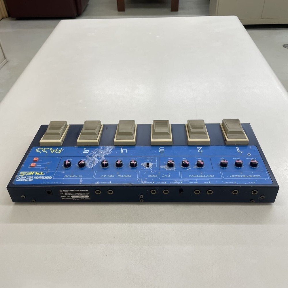 MAXON vintage analog multi-effector PUE5 AC adapter AC309 Working