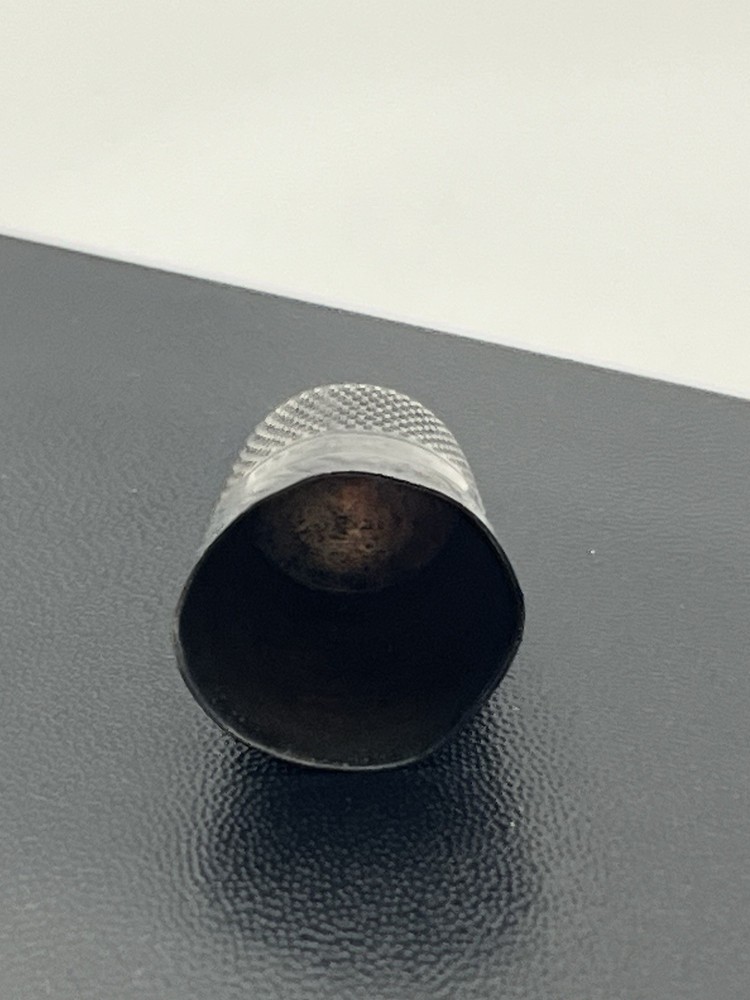 Sterling silver vintage thimble for sewing antique