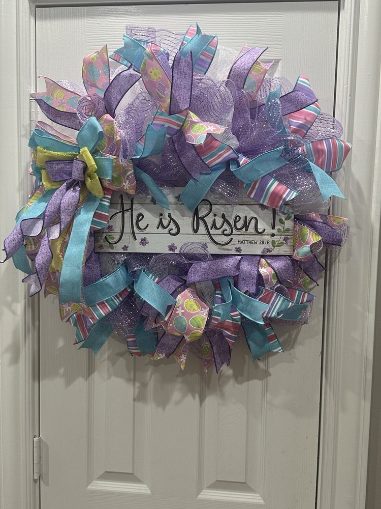 He Is Risen: Christian Easter Wreath