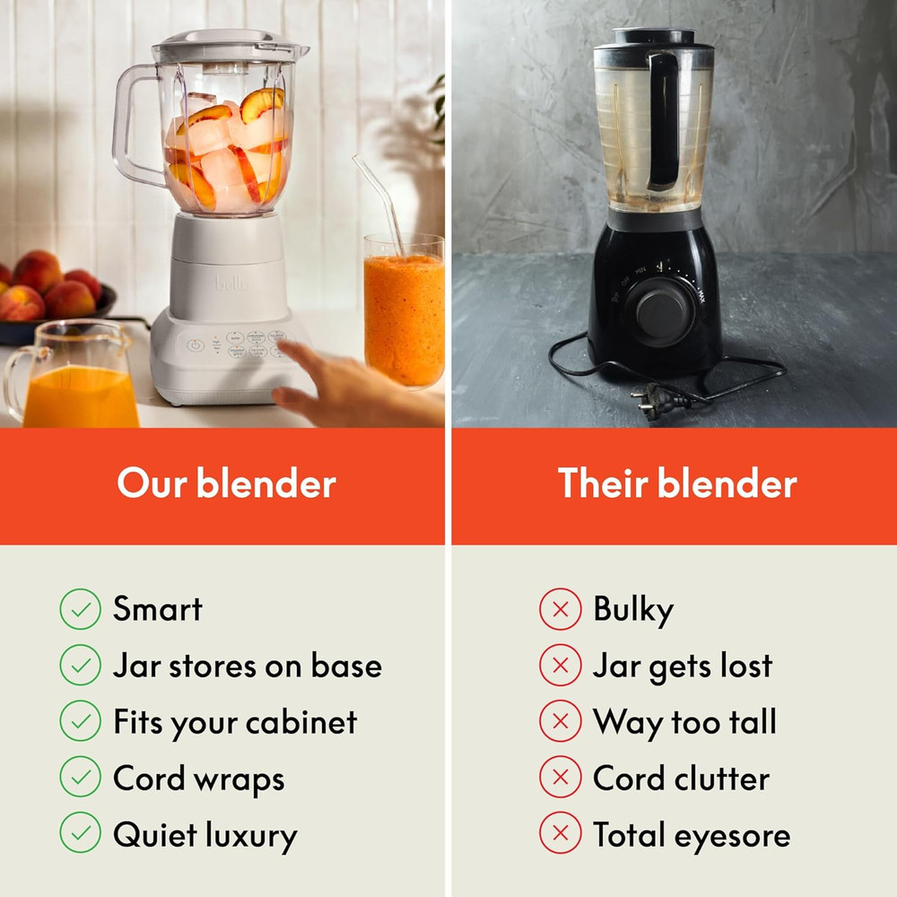 10 Speed Countertop Blender, Juicer & Smoothie Maker, Fits-Anywhere™ Kitchenware