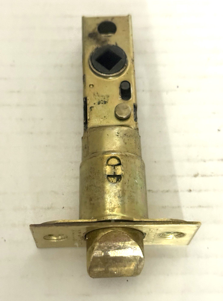 Baldwin Logan Dummy Handleset with Classic Interior Knob, Polished Brass
