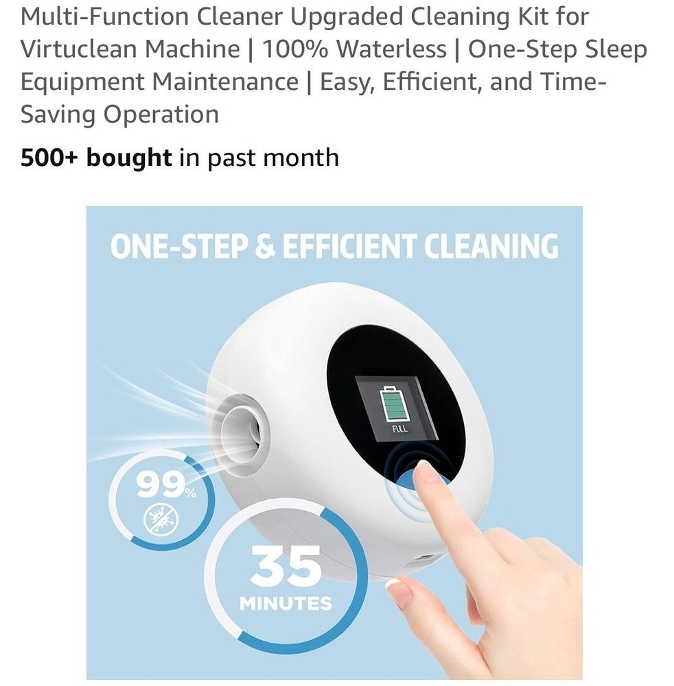 Multi-Function Cleaner Upgraded Cleaning Kit for Virtuclean Machine | 100% Water