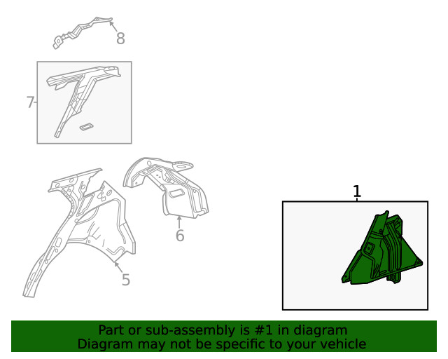 Genuine GM Inner Wheelhouse 26410192