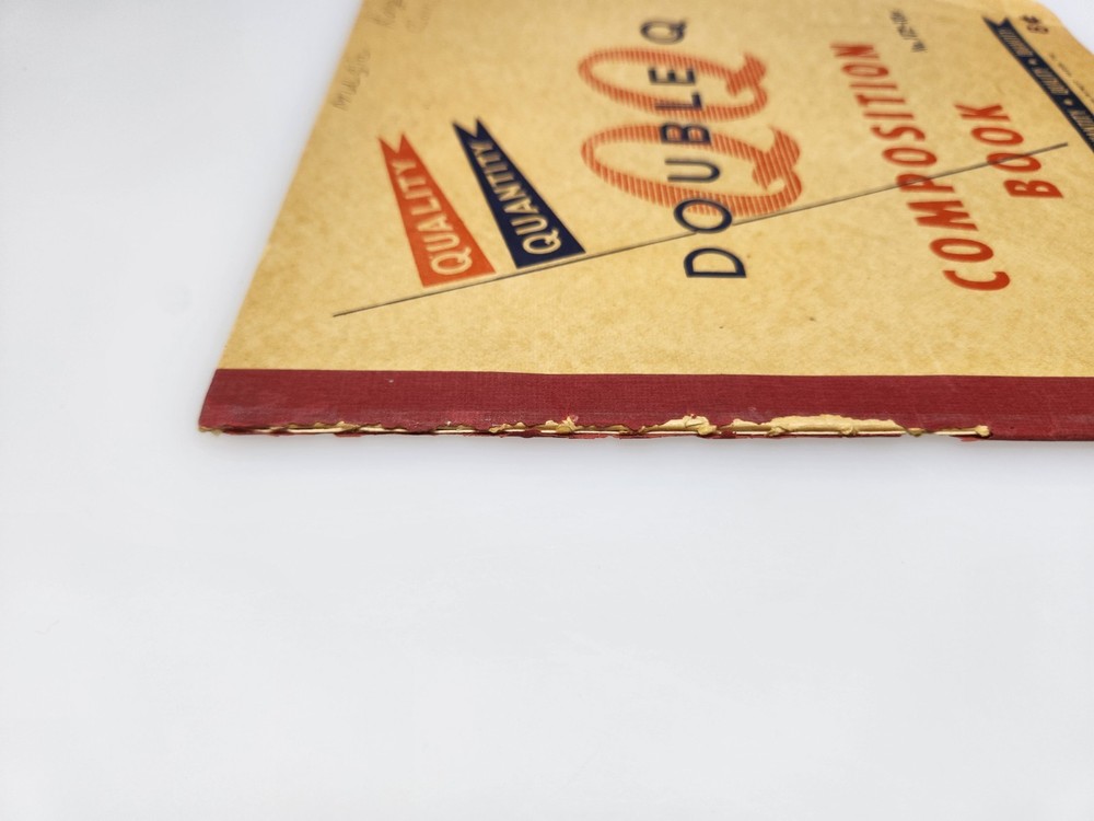 Vintage Double Q Composition Book No. 172 Notebook Used