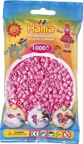 Hama Pastel 207-48 Light Mauve 1000 Iron On Midi Beads
