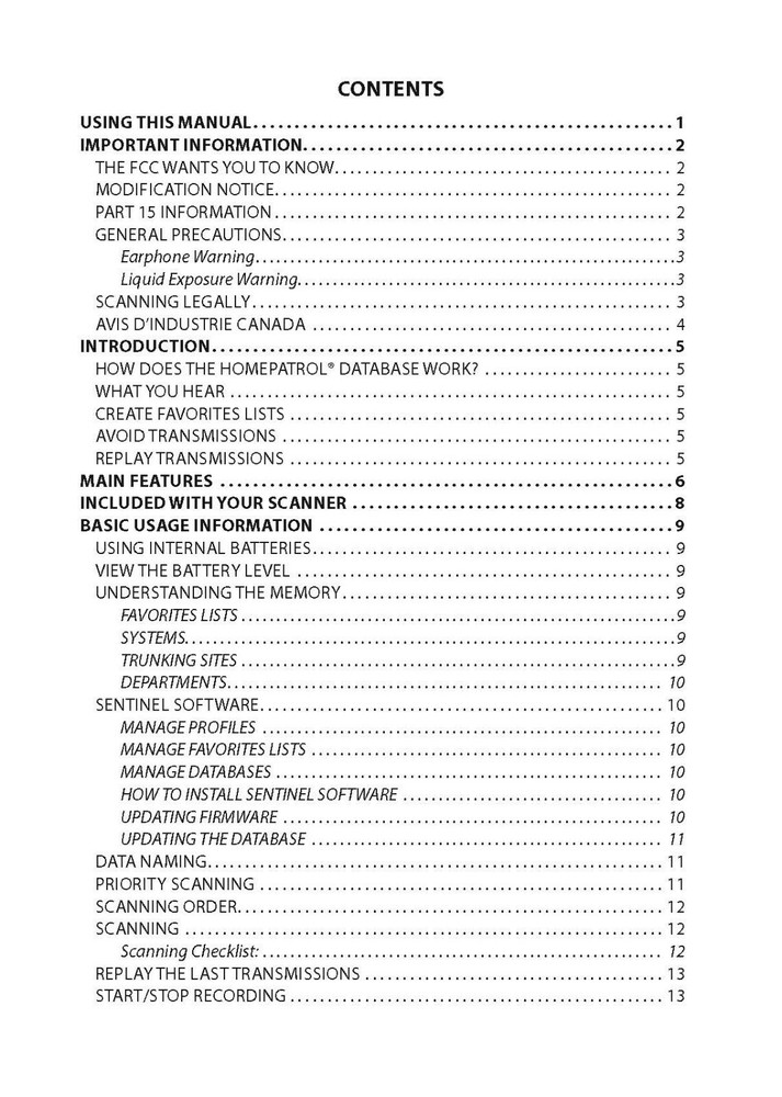 Uniden SDS100 Instructions Operating Manual User Guide Coil Bound