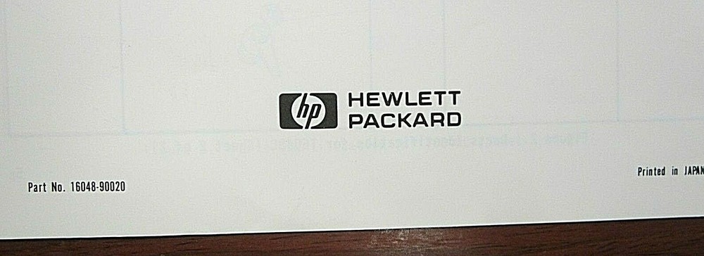 HP 16048C Test Leads Operating Note 16048-90020