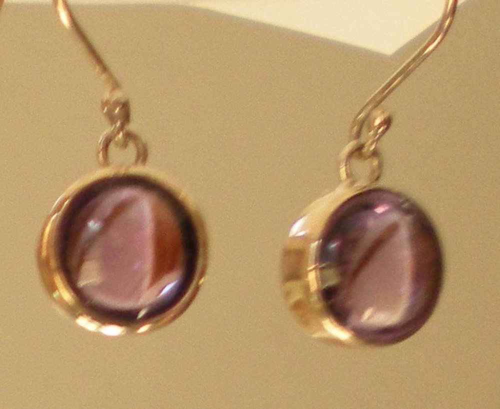 Amethyst Earrings - Sterling Silver j365