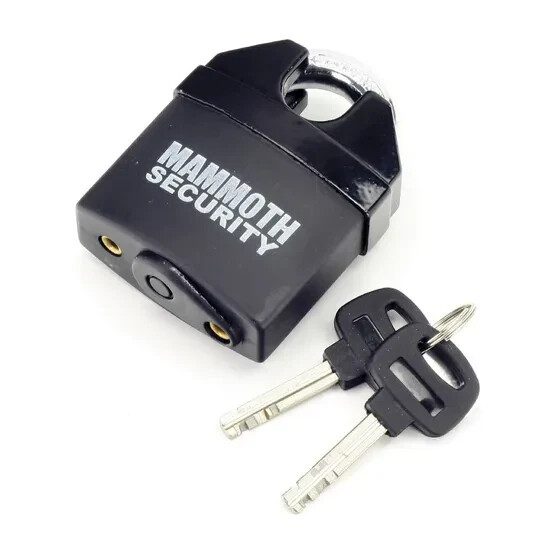 Mammoth Closed Shackle Padlock Hardened Steel Pin