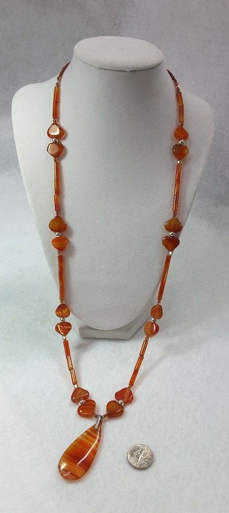 Carnelian, Sterling silver, artisan handcrafted gemstones