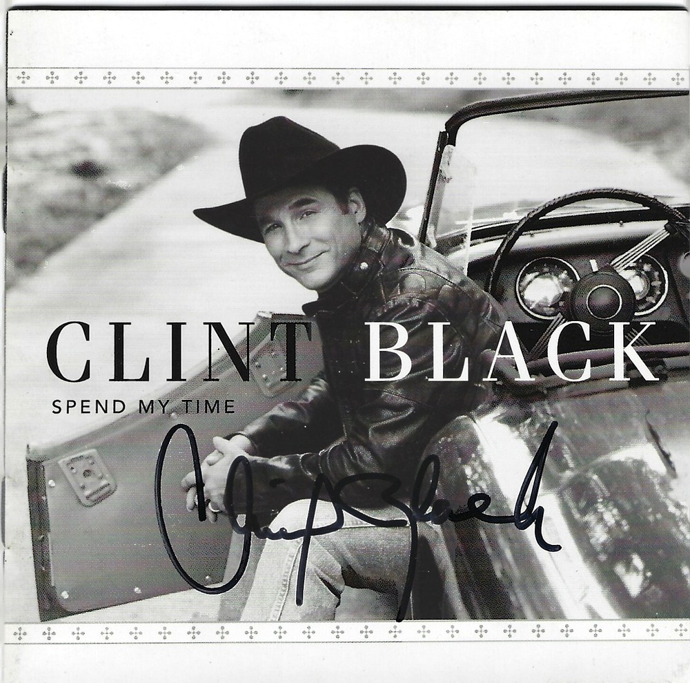 CLINT BLACK SPEND MY TIME 2004 AUTOGRAPHED CD BOOKLET EXCELLENT CONDITION