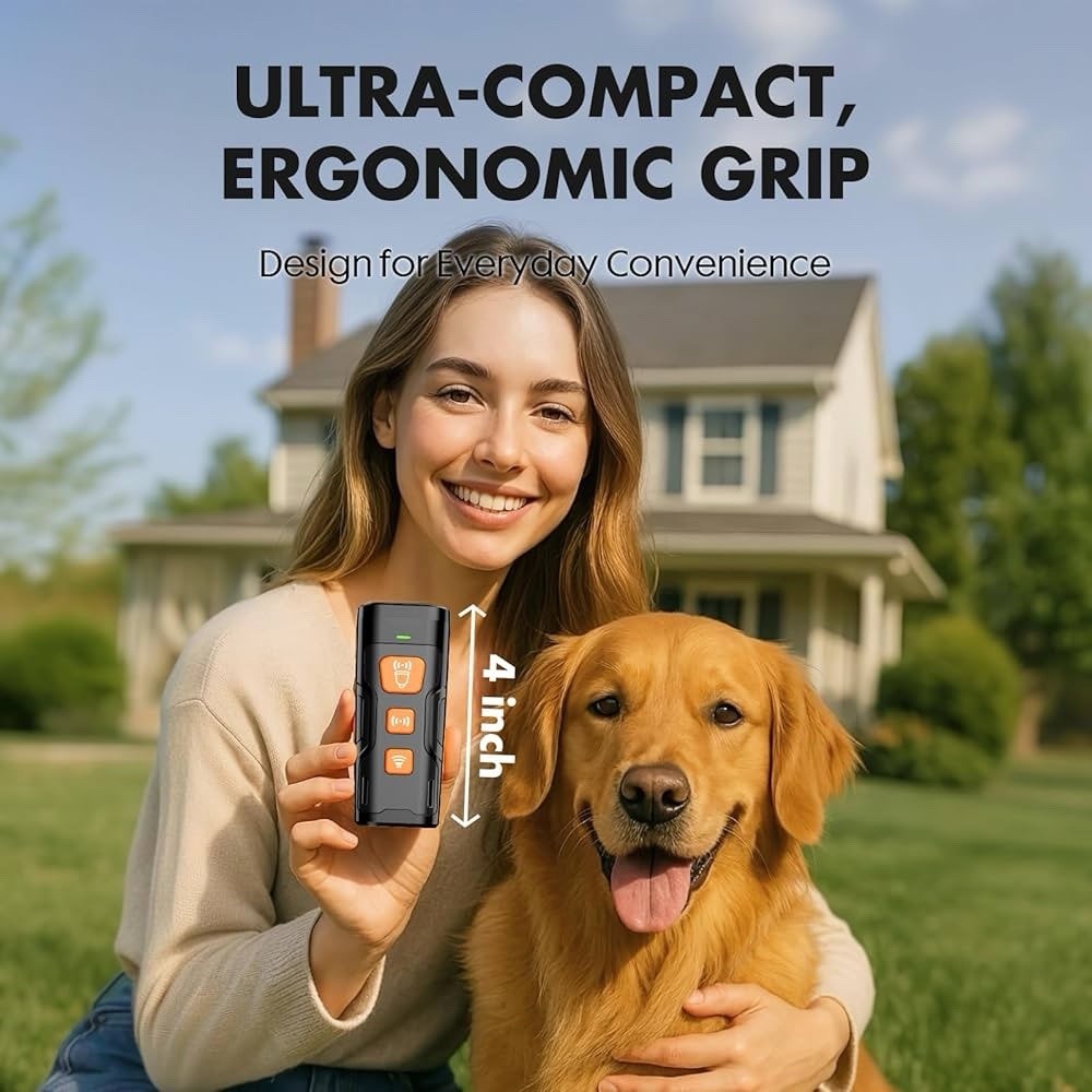 Ultrasonic Dog Bark Deterrent – Portable Anti-Bark Training Device