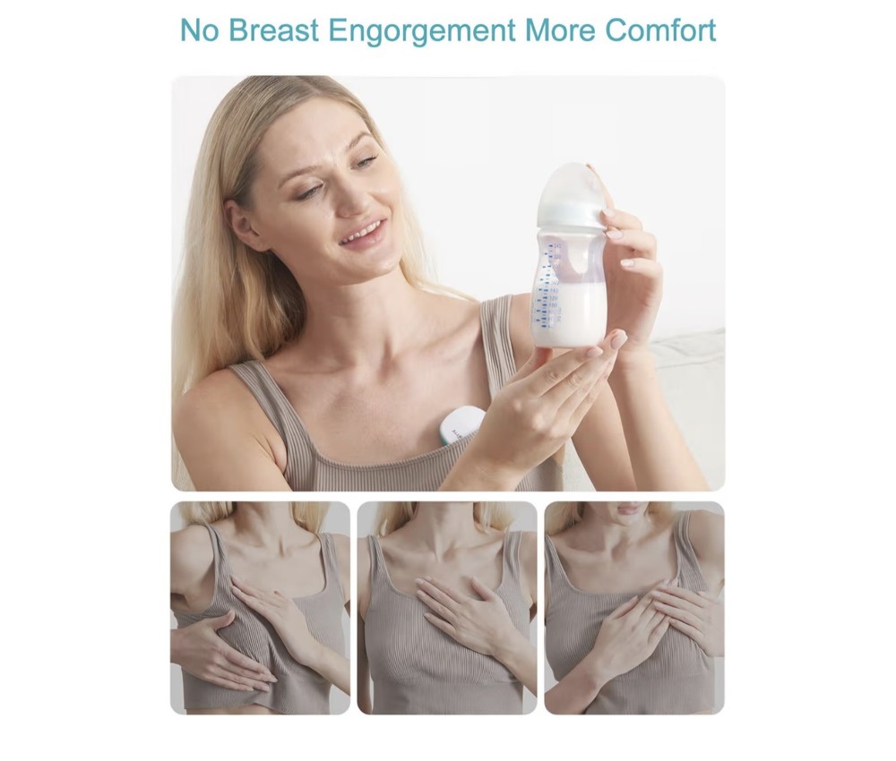 2-in-1 Warming Lactation Massager Heat & Vibration for Breastfeeding