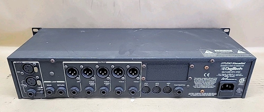 DigiTech Studio Vocalist Vocal Harmonizer Rack Mount Effect Processor POWERS ON