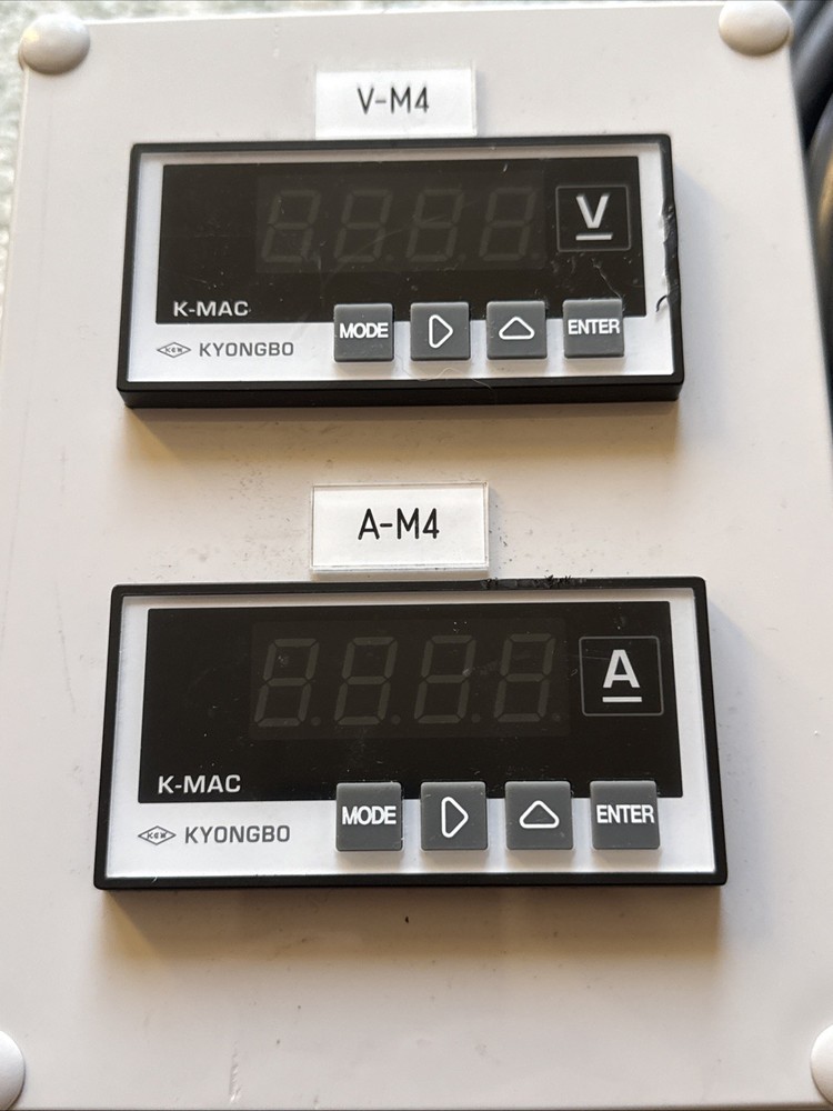 2 KYONGBO K-MAC DIGITAL PANEL METER BOX,  USED