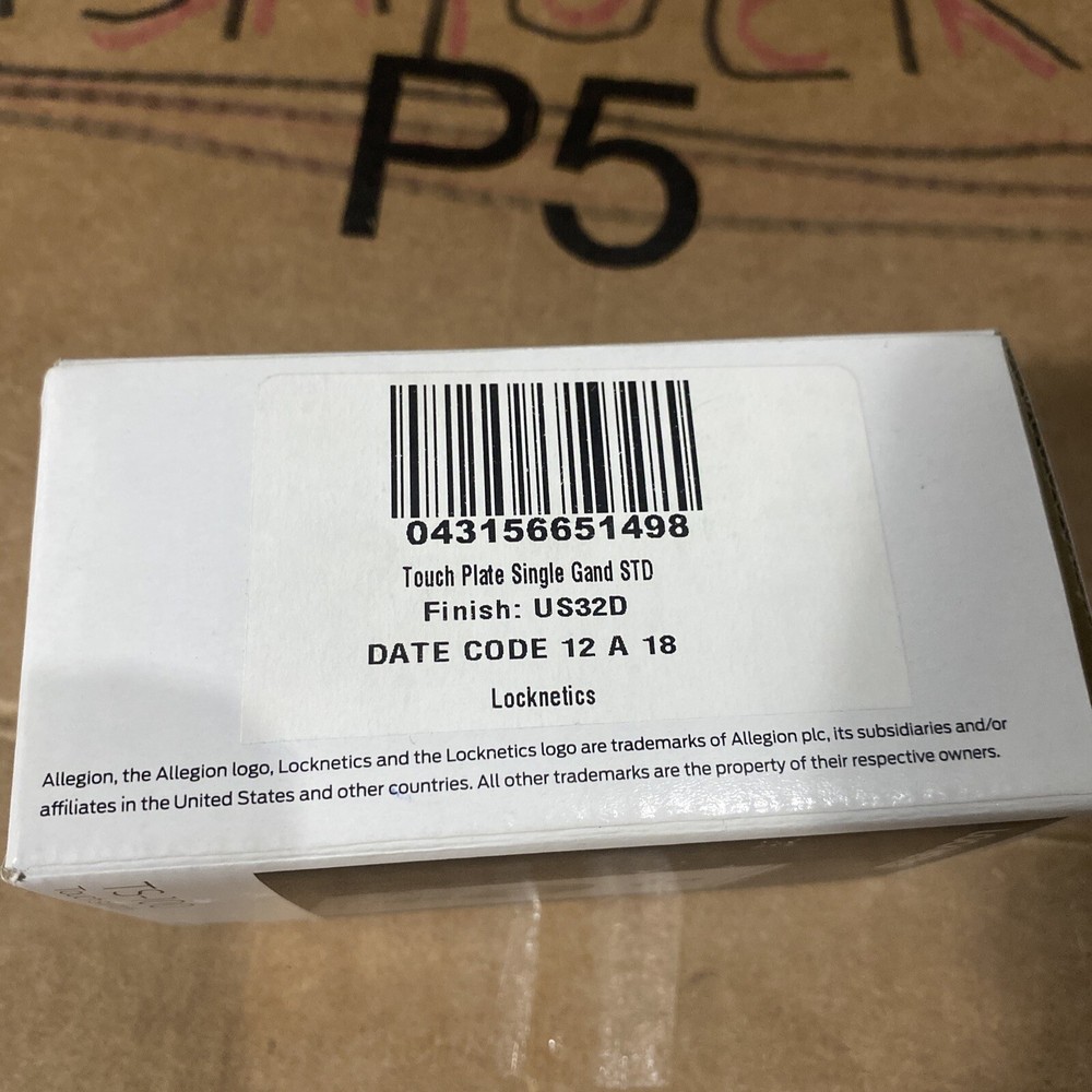 Brand New-Open Box-Locknetics/Allegion Ts-100 Touch Switch